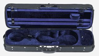 GEWA LIUTERIA CONCERTO KOFFERETUI VIOLINE 4/4 TEX SCHWARZ / VELOUR BLAU
